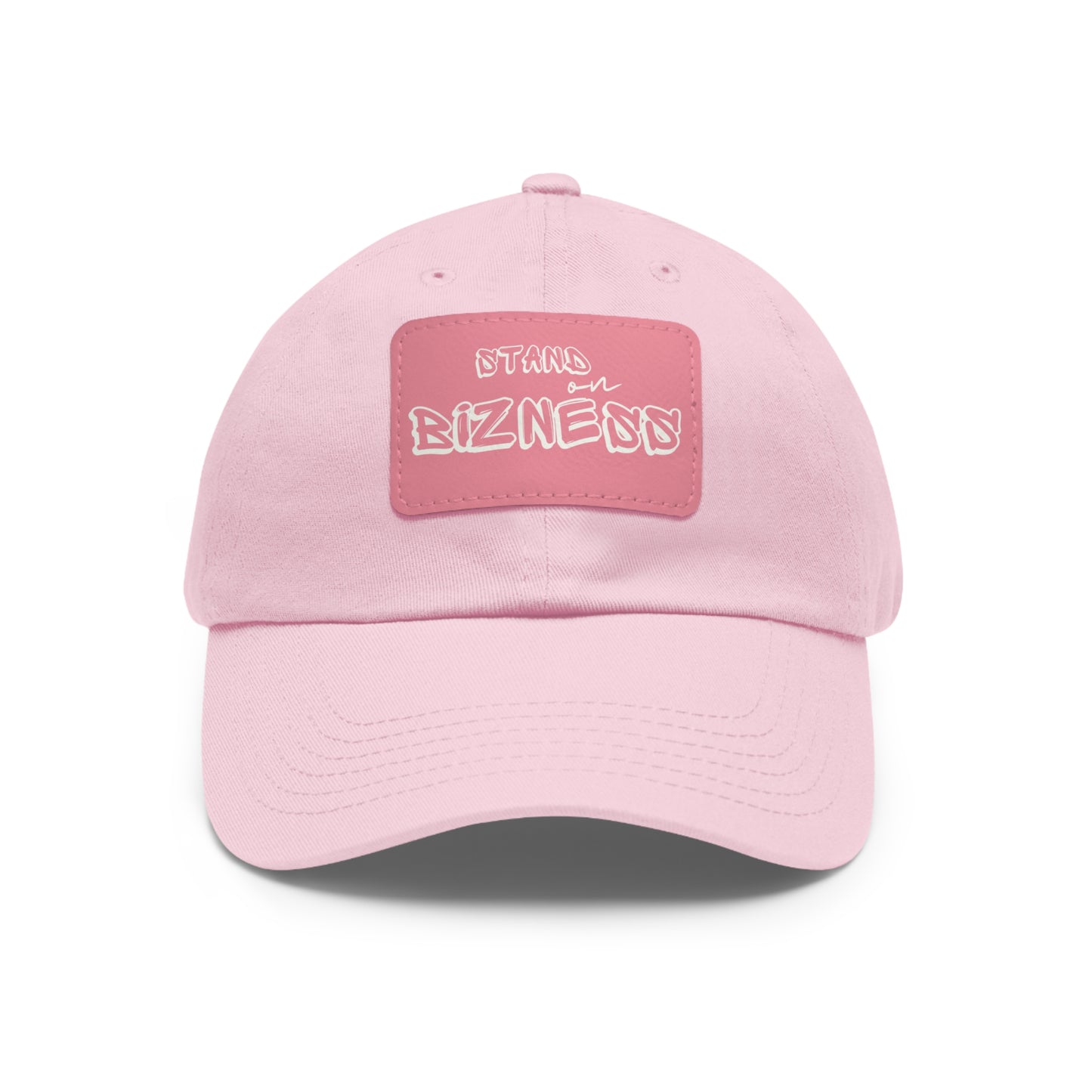 Dad Hat with Leather Patch (Rectangle)