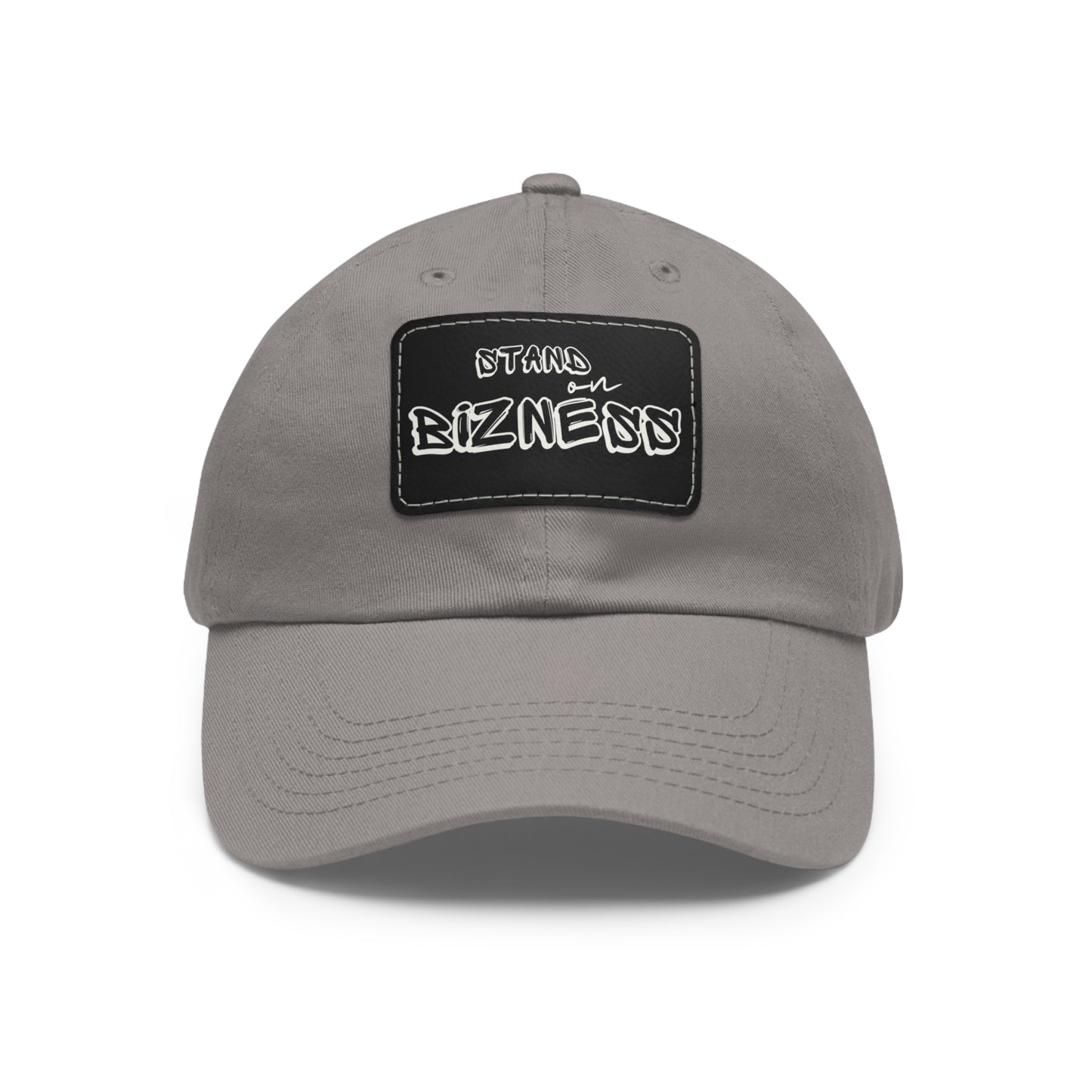 Dad Hat with Leather Patch (Rectangle)